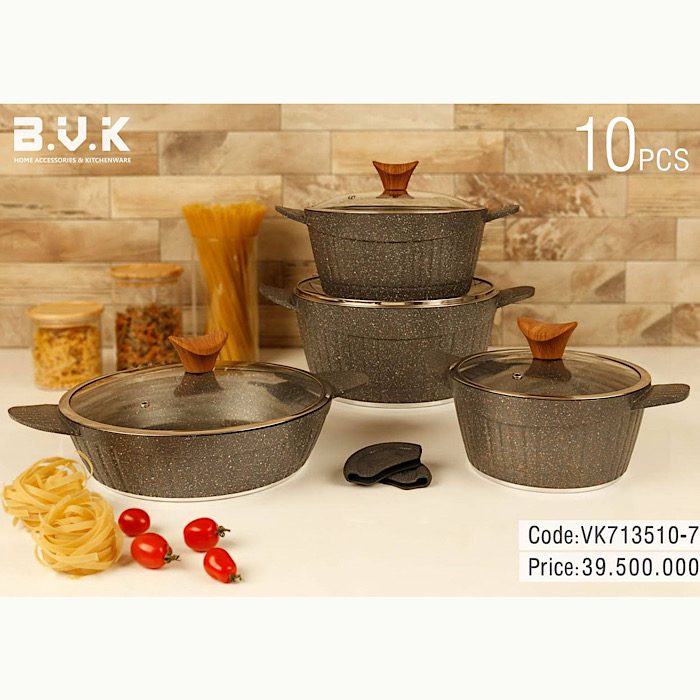 سرویس قابلمه 10 پارچه بی وی کی