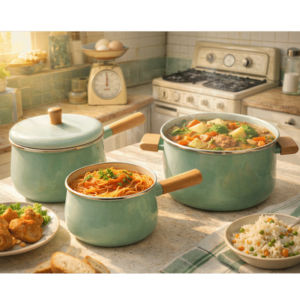 قابلمه دو سایز لعابی تیفانی