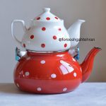 کتری قوری لعابی توپی