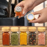 بانکه شیشه ای مکارتی درب چوبی - Image 2