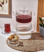 خرید کتری قوری پیرکس ناتالی طرح دار