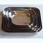 سینی مربع 7 تایی استیل