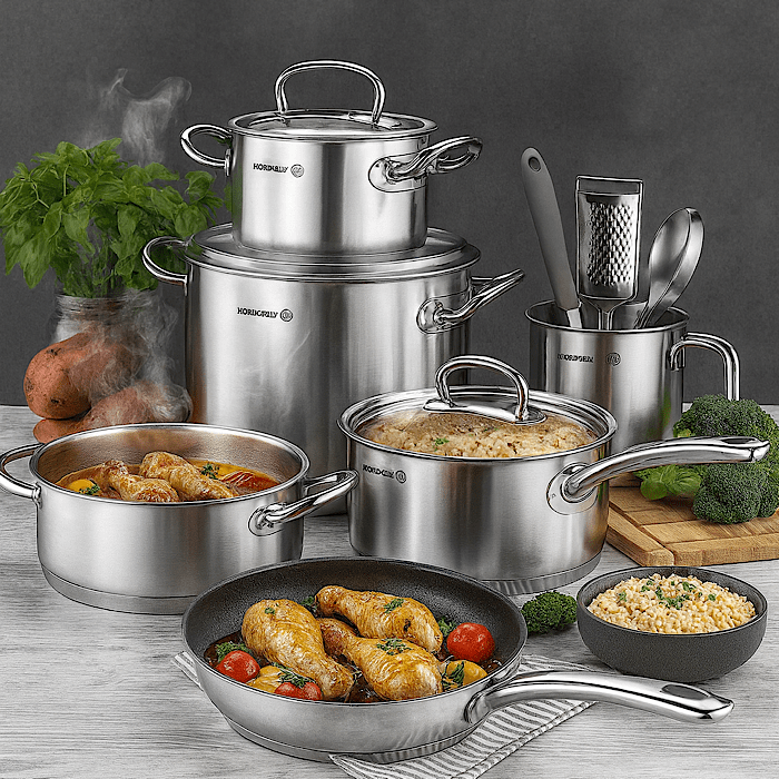 سرویس قابلمه کرکماز استیل ۱۱۵۰