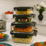 ظرف غذا مربع یونیک کد 1402