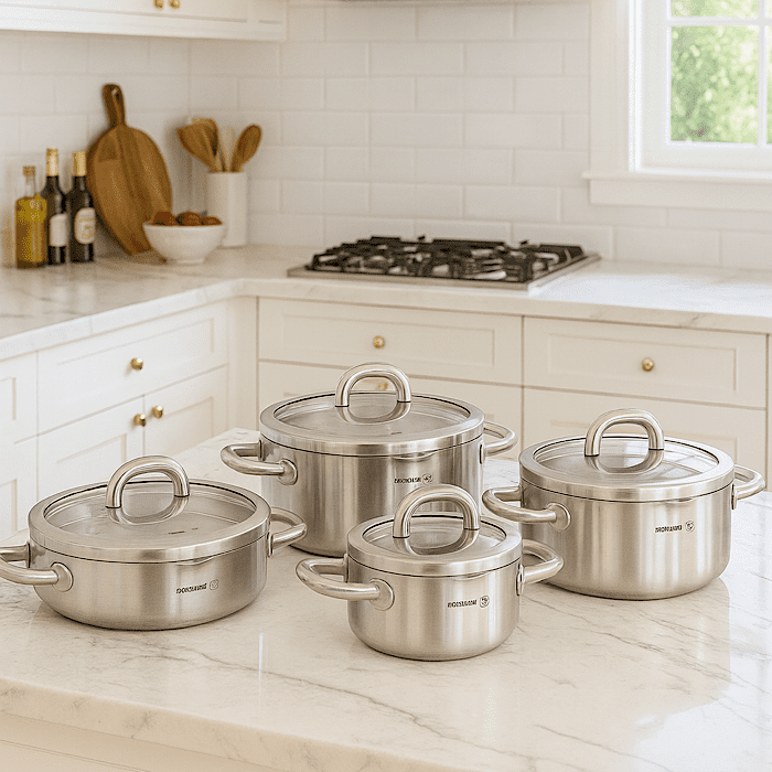 سرویس قابلمه استیل کرکماز ۲۷۹۵