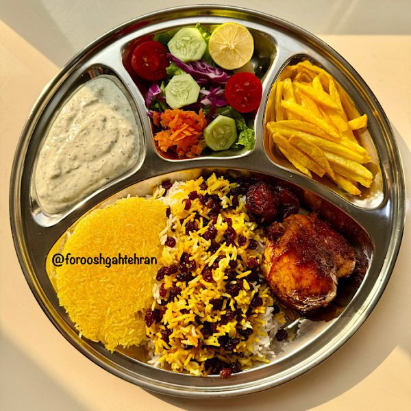 سینی سلف استیل 4 خانه