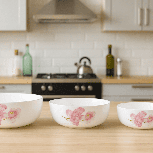 کاسه سه تایی اوپال طرح دار