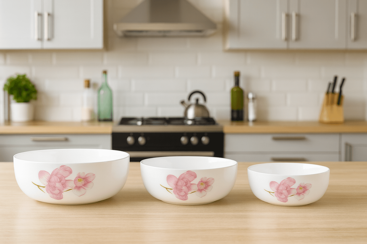 136E8783-0560-4791-92F8-E5B13E8CCAA3 کاسه سه تایی اوپال طرح دار - Image 1