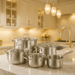 سرویس قابلمه استیل 9 پارچه wmf