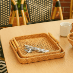 سینی دسته دار راتان - Image 3