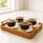 سینی دسته دار راتان - Image 9