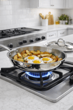 تابه استیل دربدار تک دسته آریستو