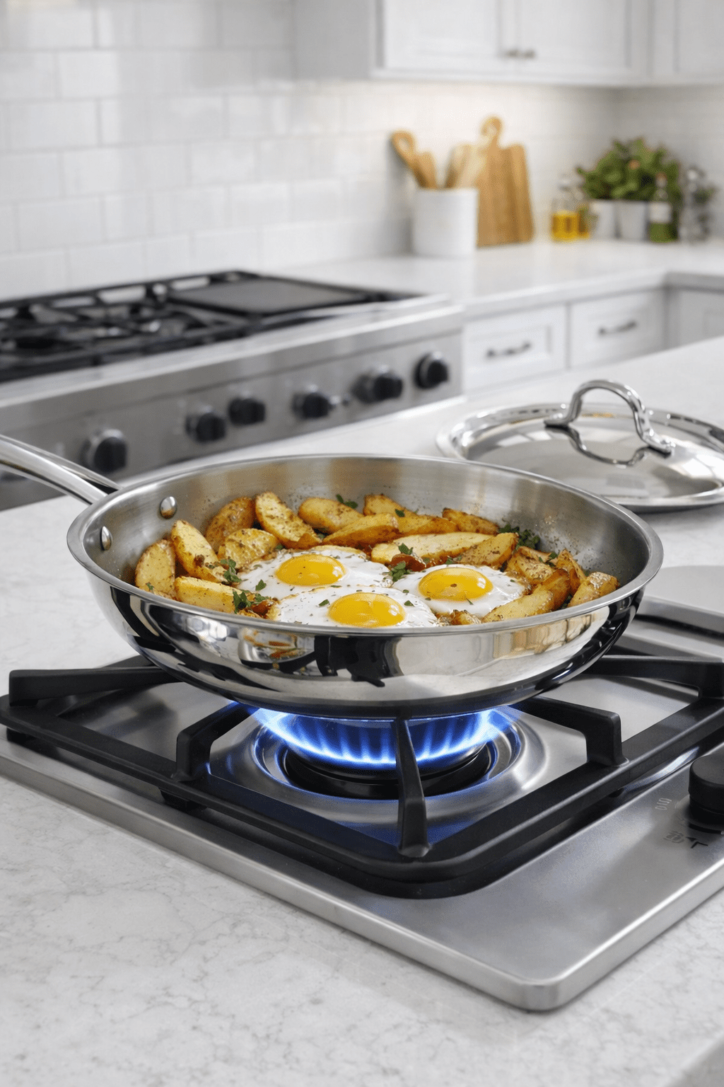 4E593201-1563-4F83-BEDF-473E1D2D54B1 تابه استیل دربدار تک دسته آریستو - Image 1