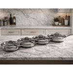 تابه استیل دربدار تک دسته آریستو - Image 2