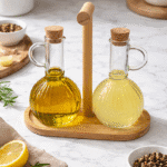 ست آبلیمو روغن با استند بامبو