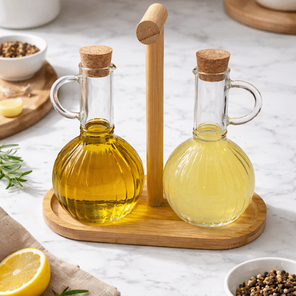 ست آبلیمو روغن با استند بامبو