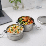 ظرف غذا استیل مینی دو خانه - Image 2