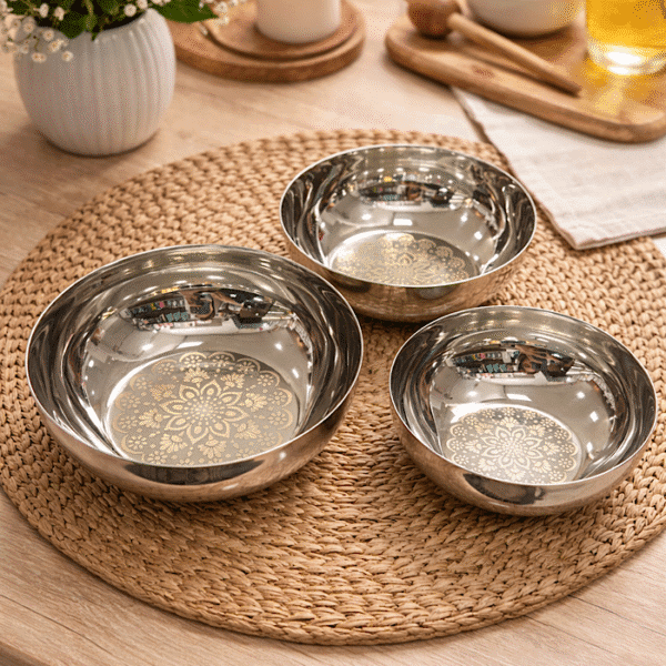 کاسه استیل توپی