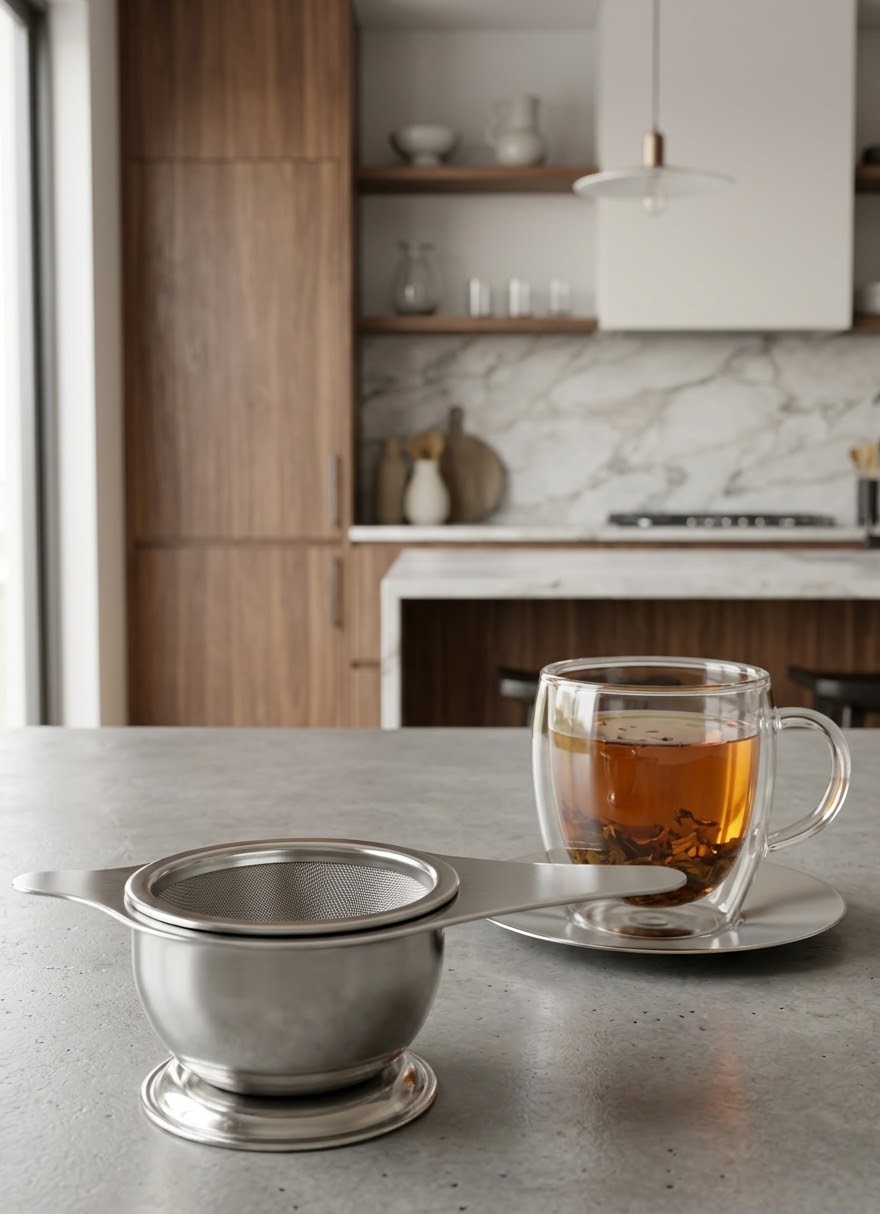 صافی چای کاسه دار