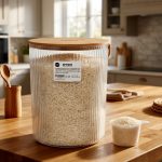 سطل برنج 12 لیتر درب چوبی شیاردار